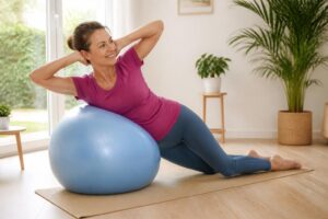 découvrez comment tonifier votre corps en douceur grâce à l'exercice avec un swiss ball, un outil polyvalent qui améliore la posture, renforce les muscles profonds et favorise l'équilibre.