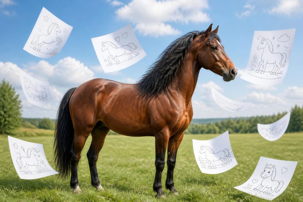 découvrez où trouver les dessins de coloriage cheval les plus créatifs à imprimer pour enfants, pour des heures de plaisir et d'apprentissage artistique.