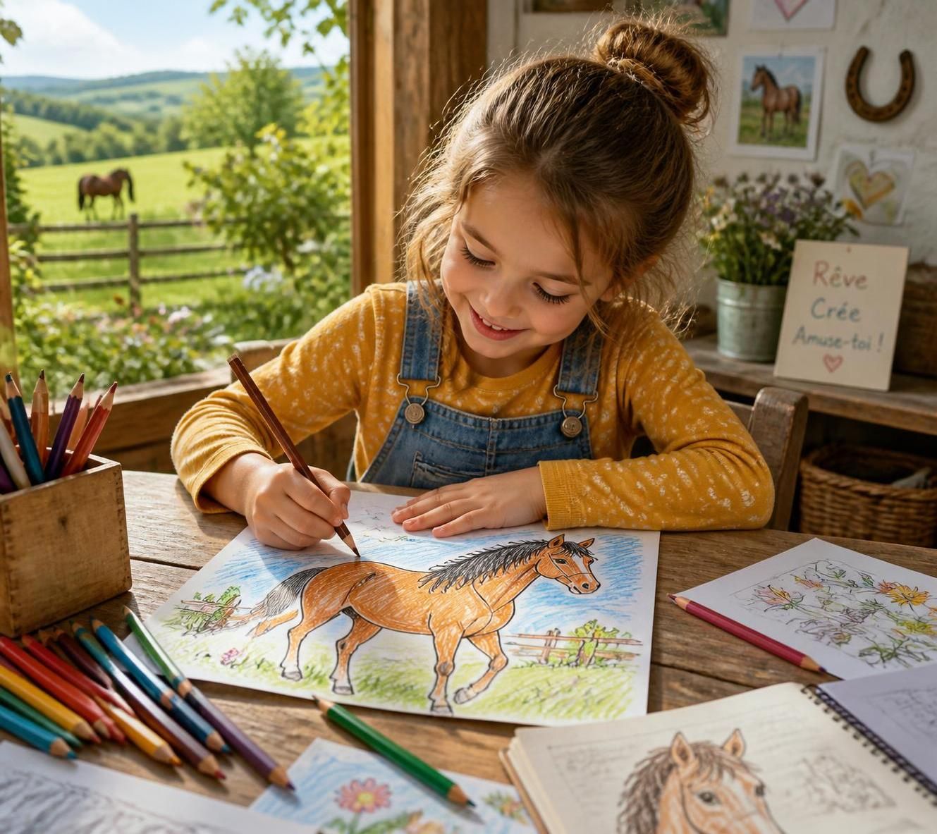 découvrez où trouver les coloriages de cheval à imprimer les plus créatifs pour enfants, avec des dessins variés et amusants pour éveiller leur imagination.