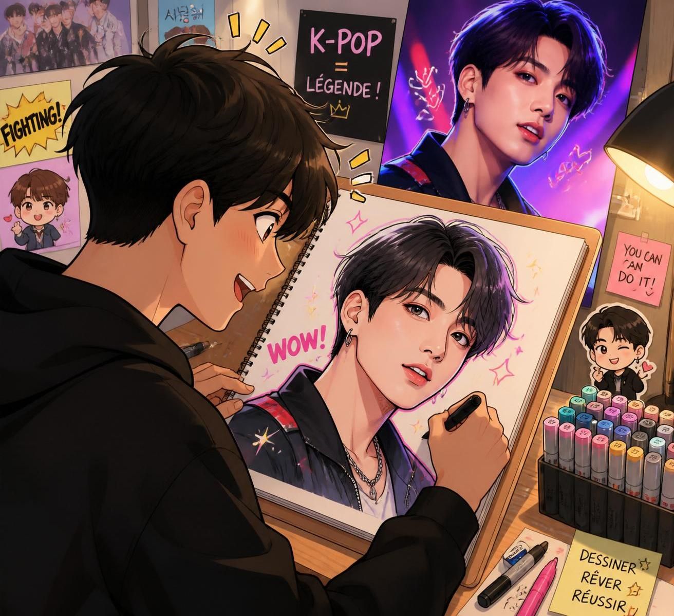 découvrez des techniques simples pour dessiner la k-pop et capturer l'énergie unique des idols coréens dans vos créations artistiques.