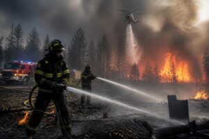 découvrez comment les équipes de secours combattent les incendies dévastateurs avec courage et stratégie dans 'rescue ops wildfire'.