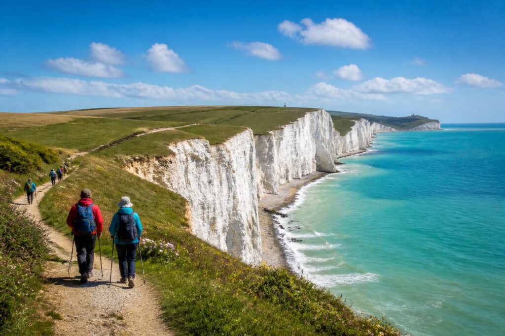 découvrez les seven sisters, un site naturel exceptionnel en angleterre, idéal pour des randonnées inoubliables au cœur de falaises spectaculaires et de paysages à couper le souffle.