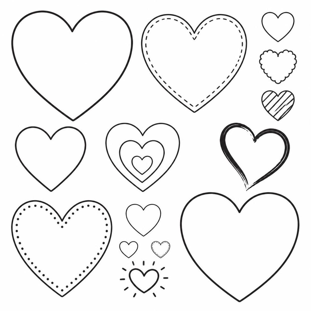 découvrez des idées créatives de coeurs à dessiner et à imprimer pour embellir tous vos moments spéciaux avec une touche personnalisée et pleine d'amour.