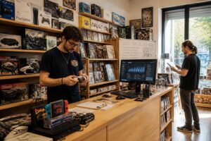 découvrez console shop simulator mod et gérez votre propre boutique de consoles avec une expérience immersive et unique. personnalisez, vendez et faites prospérer votre magasin de jeux vidéo comme jamais auparavant.
