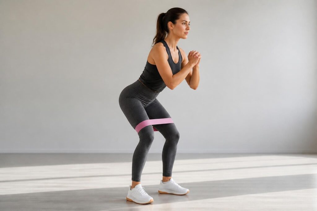 découvrez une routine simple et efficace d'exercice fessier avec élastique debout pour tonifier vos muscles sans effort. idéal pour renforcer et sculpter vos fessiers rapidement.