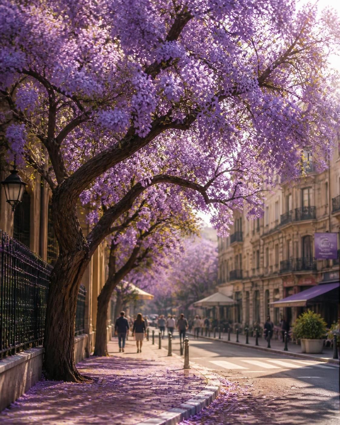 découvrez comment le jacaranda transforme nos balades printanières en ville grâce à sa floraison spectaculaire et ses couleurs éclatantes.
